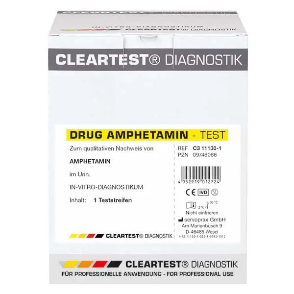 Cleartest drug test tetrahydrocannabinol test strips, individual test | Piece (1 test)