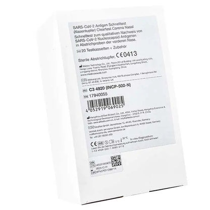 Cleartest Corona ford. Nasal detection of SARS-COV-2 prof.application