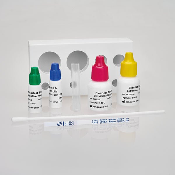 Cleartest light Strep-A, test strips pack: 25 tests | Pack (25 tests)
