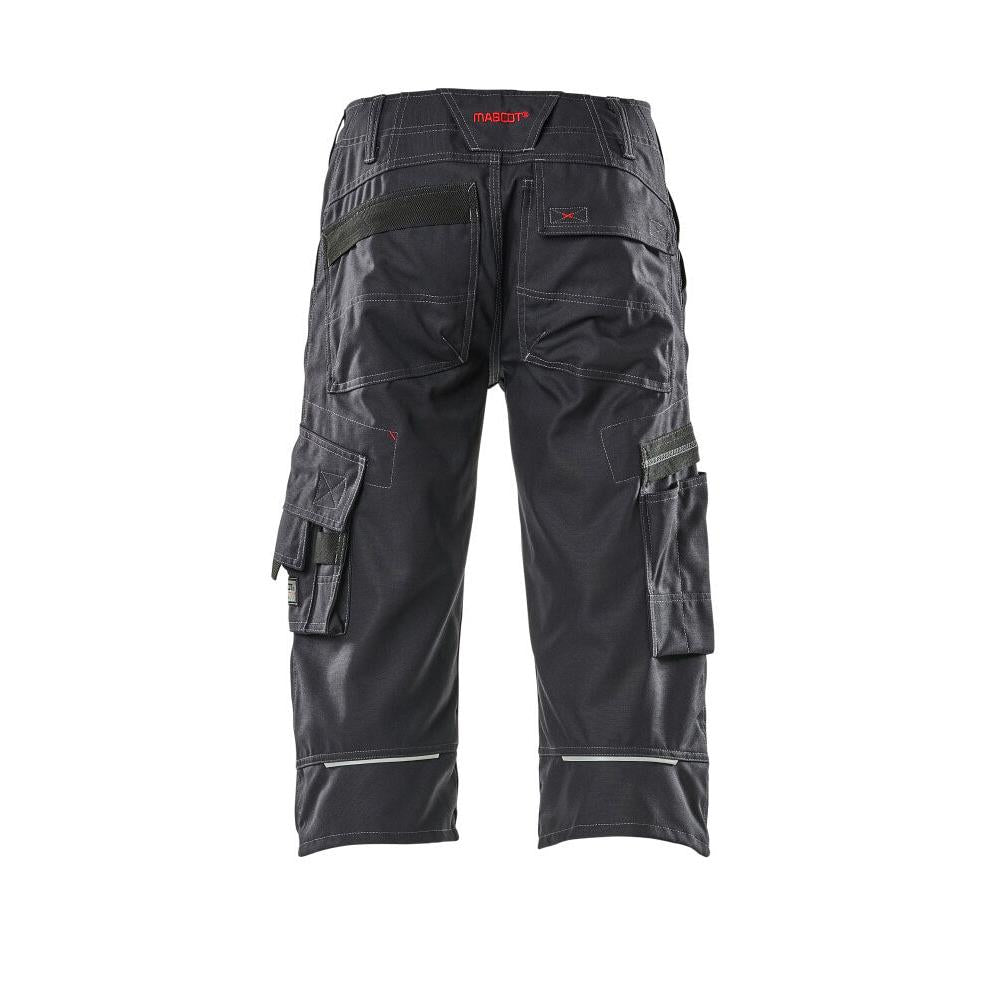 MASCOT® Limnos three-quarter length trousers, black-blue