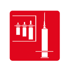 Single pictogram, 80 x 80 mm, injection molding