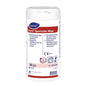 A white container of Oxivir Sporicide Wipe, pre-soaked disposable wipes | Canister (80 wipes) by Diversey Deutschland GmbH & Co. OHG features blue/red labeling, multilingual information, and symbols for surface disinfection and the use of medical devices.