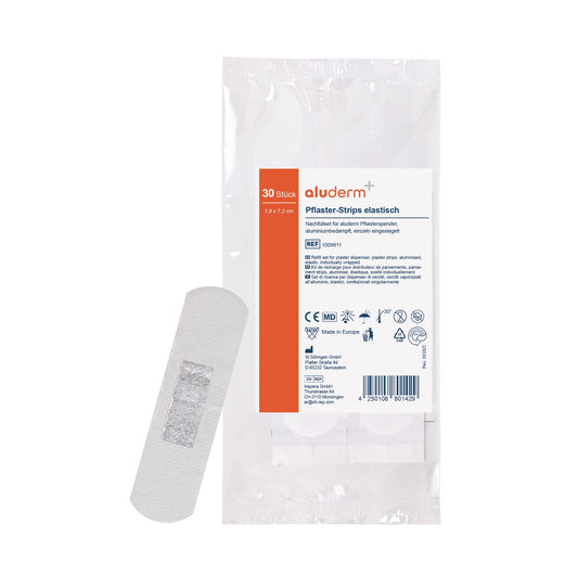 aluderm®-aluplast Refill Set for Dispenser, 7.2 x 1.9 cm, 30 pieces