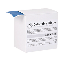 Detectable adhesive bandage, 5 m x 6 cm