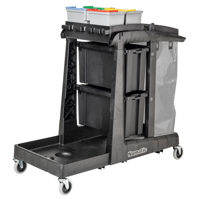 Numatic cleaning trolley EcoMatic EM5 incl. 4 x 5 liter bucket (without press set) | Pack (1 piece)