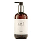 A brown plastic pump bottle from Diversey Deutschland GmbH & Co. OHG, labeled "LAPE Earth Collection Sakura Sea Breeze Hand Wash"-an eco-certified hand wash lotion with a delicate cherry blossom and sea breeze scent, 300 ml.
