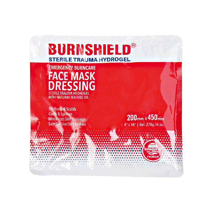 Burnshield Hydrogel Foam Facemask steril 20 x 45 cm