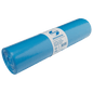 A roll of DEISS 10306 garbage bags (800x1000 mm, Type 70, blue, 25 pieces) from EMIL DEISS KG (GmbH + Co.) with a blue-white label, ideal for commercial waste disposal, depicted on a white background.