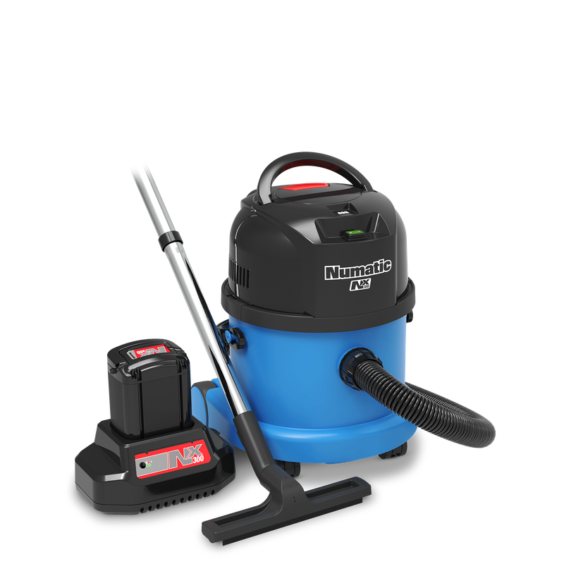 Numatic battery wet and dry vacuum cleaner WBV370NX/1, blue, accessory set A11/85 | Pack (1 piece)