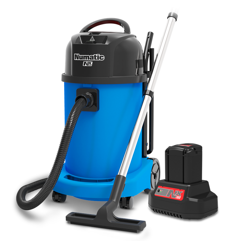Numatic battery-powered wet and dry vacuum cleaner WBV470NX/1, blue, accessory set A11/85 | Pack (1 piece)
