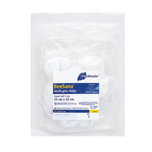 BeeSana® gauze swabs, RöKo, sterile, 25 x 26 cm, round shape, 10 pieces | Pack (300 pieces)