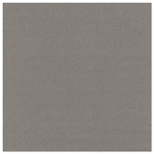 Ein quadratisches, mittelgraues Stoffmuster mit feiner Webstruktur, ähnlich wie PAPSTAR 50 Servietten "ROYAL Collection" 1/4-Falz 40 x 40 cm grau von PAPSTAR GmbH. Die Oberfläche ist gleichmäßig gefärbt mit sauberen, geraden Kanten.