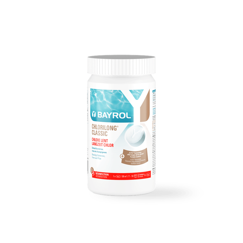 BAYROL Chlorilong® CLASSIC slow-dissolving chlorine tablets for pools