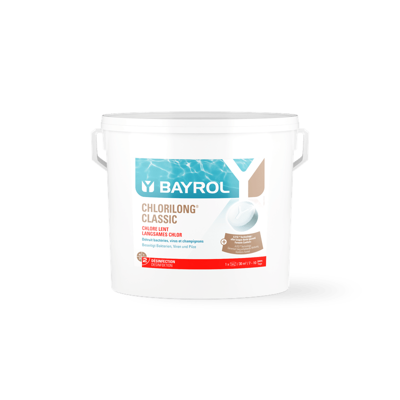BAYROL Chlorilong® CLASSIC slow-dissolving chlorine tablets for pools