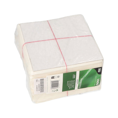 Eine in Kunststoff verpackte Packung PAPSTAR 1000 Spitztüten, Pergament-Ersatz, fettdicht der PAPSTAR GmbH verfügt über ein grünes Etikett mit Produktangaben und Barcode - perfekt für die pommes verpackung oder zum Servieren von Snacks fettdicht.