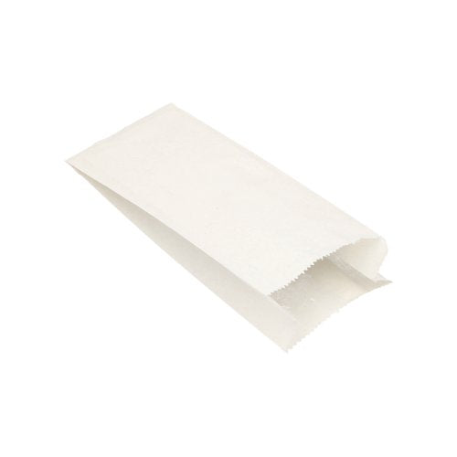 Der PAPSTAR 1000 Papierfaltenbeutel der PAPSTAR GmbH ist ein schlichter weißer Zellulosepapierbeutel mit gefaltetem Boden und offener Oberseite – ideal für umweltbewusste Benutzer.