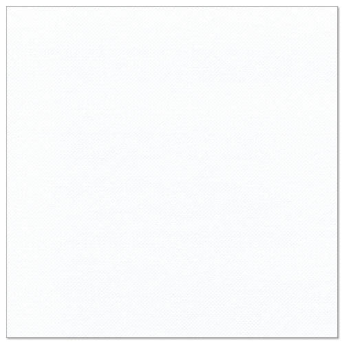 Eine weiße quadratische Papierserviette mit feiner Struktur von PAPSTAR GmbH, 50 Servietten "ROYAL Collection", 1/4-Falz, 40 x 40 cm, abgebildet auf weißem Hintergrund.