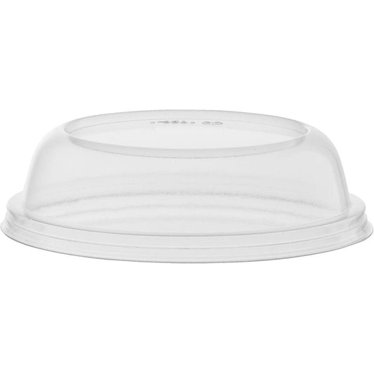 Der Kuppeldeckel für 127724 Transparent PS von Duni GmbH (Packung à 20 Stück) ist ein klarer Kunststoffdeckel, ideal als Abdeckung für Lebensmittelverpackungen.