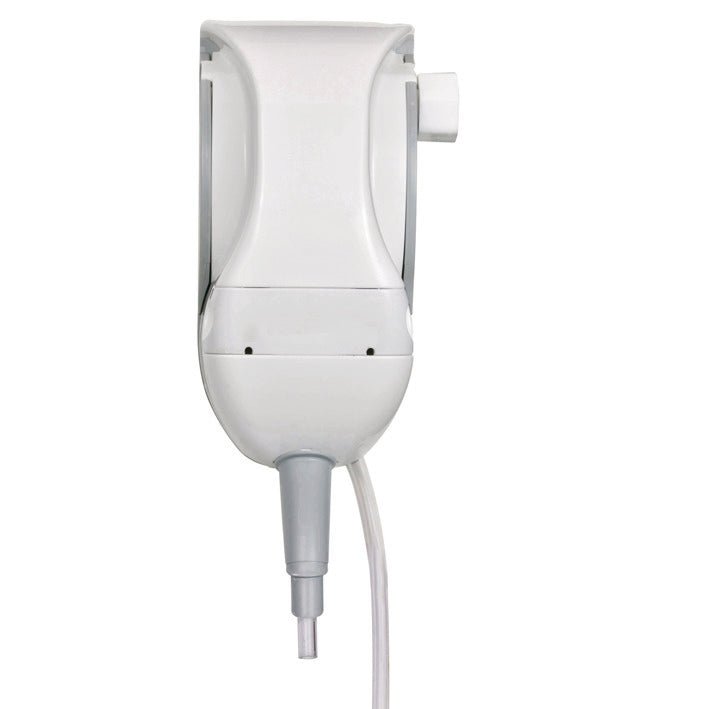 The QFM dosing station from Diversey Deutschland GmbH & Co. OHG is a wall-mounted dispenser system for precisely mixing cleaning and disinfectant solutions - ideal for accurate dosing, delivered as a single unit.