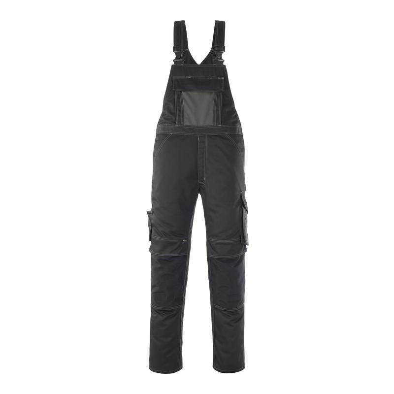 MASCOT® Leipzig dungarees, black/dark anthracite