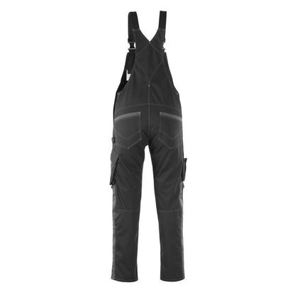MASCOT® Leipzig dungarees, black/dark anthracite