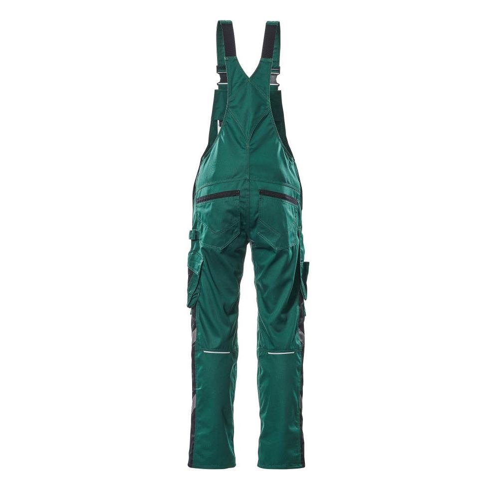 MASCOT® Augsburg dungarees, green/black
