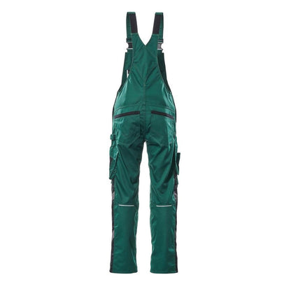 MASCOT® Augsburg dungarees, green/black