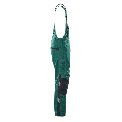 MASCOT® Augsburg dungarees, green/black