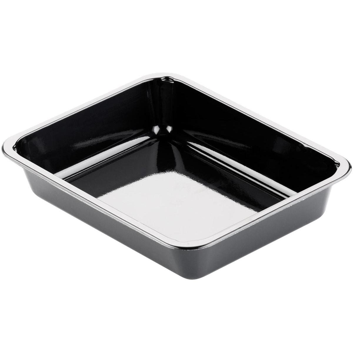 Die CPET-Schale 1 Schwarz CPET von Duni GmbH überzeugt mit glänzender, reflektierender Oberfläche und leicht abgerundeten Ecken - ideal für die Gastronomie.