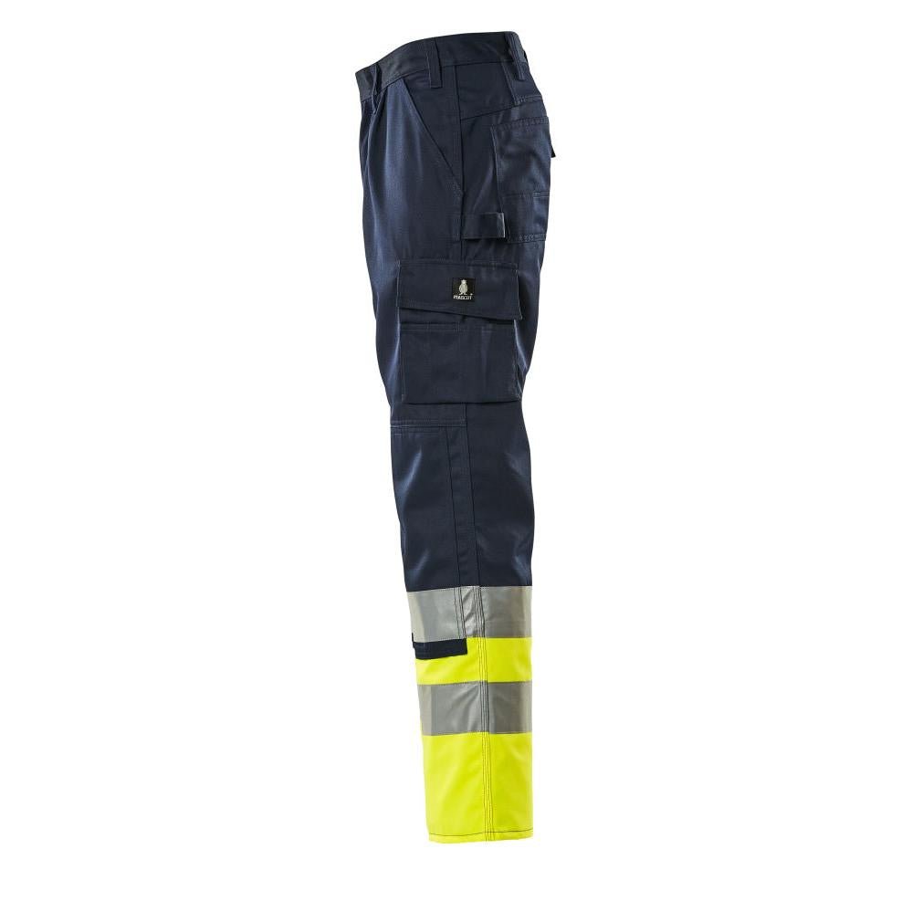 MASCOT® Patos trousers, navy/hi-vis yellow