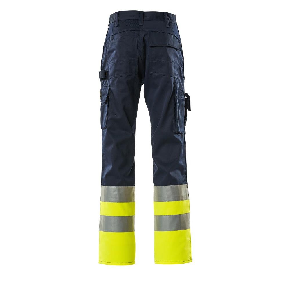 MASCOT® Patos trousers, navy/hi-vis yellow