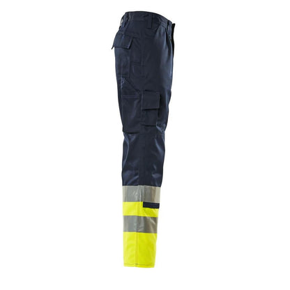 MASCOT® Patos trousers, navy/hi-vis yellow