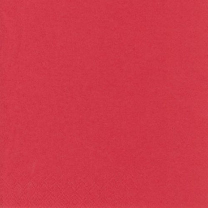 PAPSTAR 250 napkins, 3-ply 1/4-fold from PAPSTAR GmbH: red, solid color with fine texture, without visible patterning - ideal for the catering industry and environmentally friendly use.