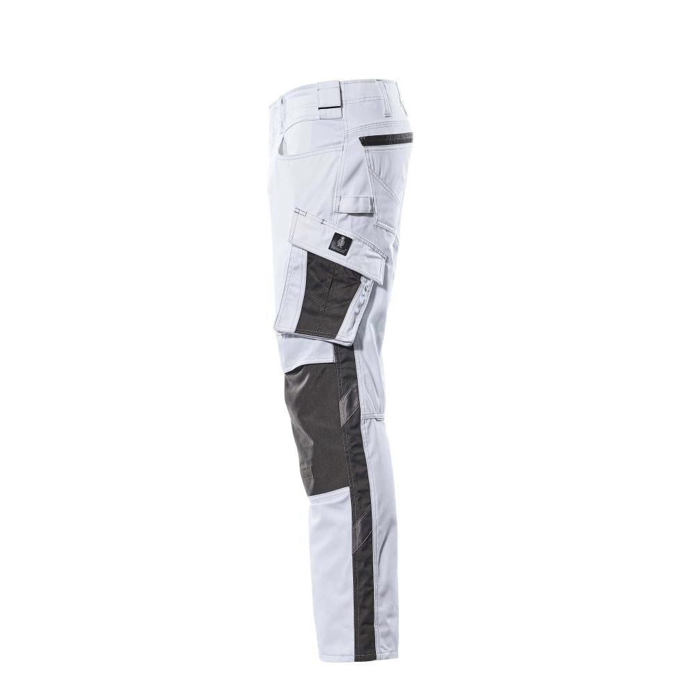 MASCOT® Mannheim trousers, white/dark anthracite