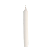 A single, unlit white Starpak household candle (Ø 2.45 cm, 20 cm) from the 120-box stands upright against a plain white background.