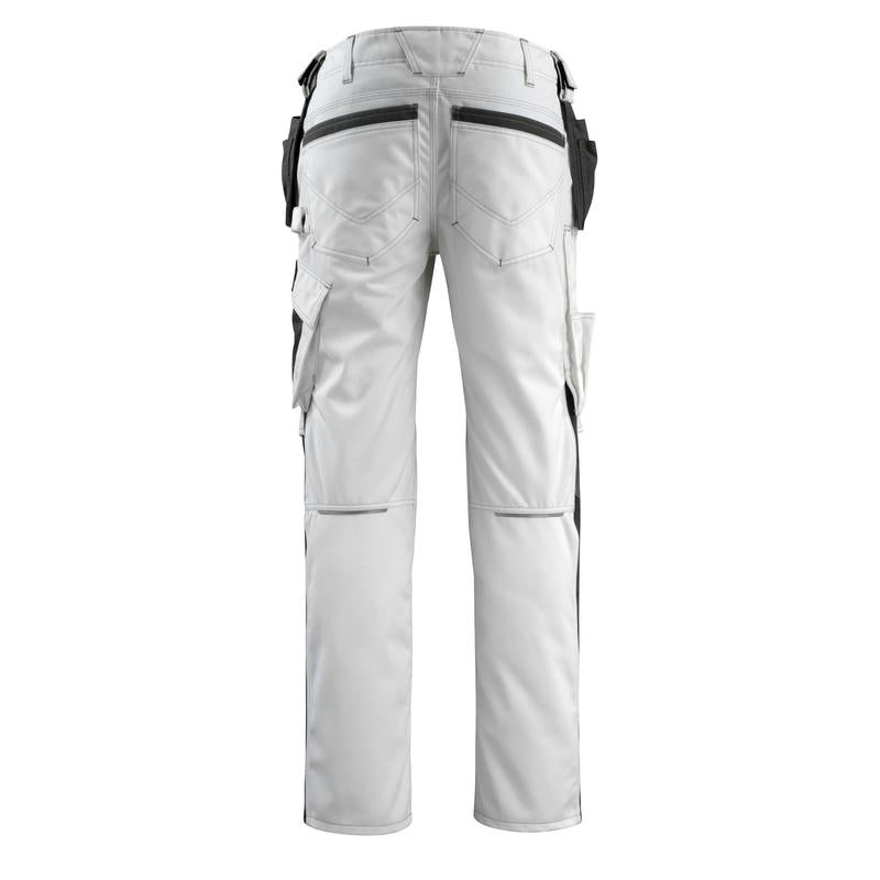 MASCOT® Bremen craftsman trousers, white/dark anthracite