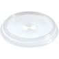 The Duni GmbH lid with opening for 153397/153398 is a transparent APET lid with embossing, ideal for packaging. Contains 100 pieces per pack - versatile and clearly visible photographed on a white background.