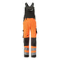 MASCOT® Newcastle dungarees, hi-vis orange/dark anthracite