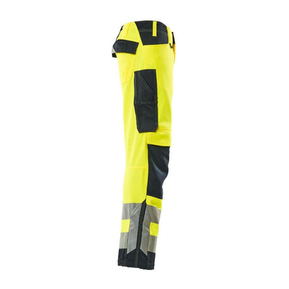 MASCOT® Kendal trousers, hi-vis yellow/black-blue