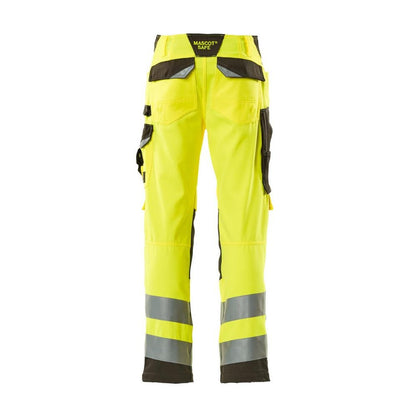 MASCOT® Kendal trousers, hi-vis yellow/dark anthracite