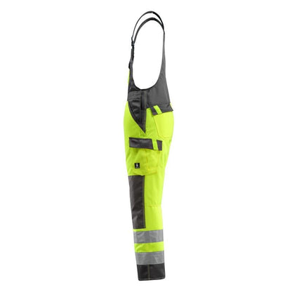 MASCOT® Gosford dungarees, hi-vis yellow/dark anthracite