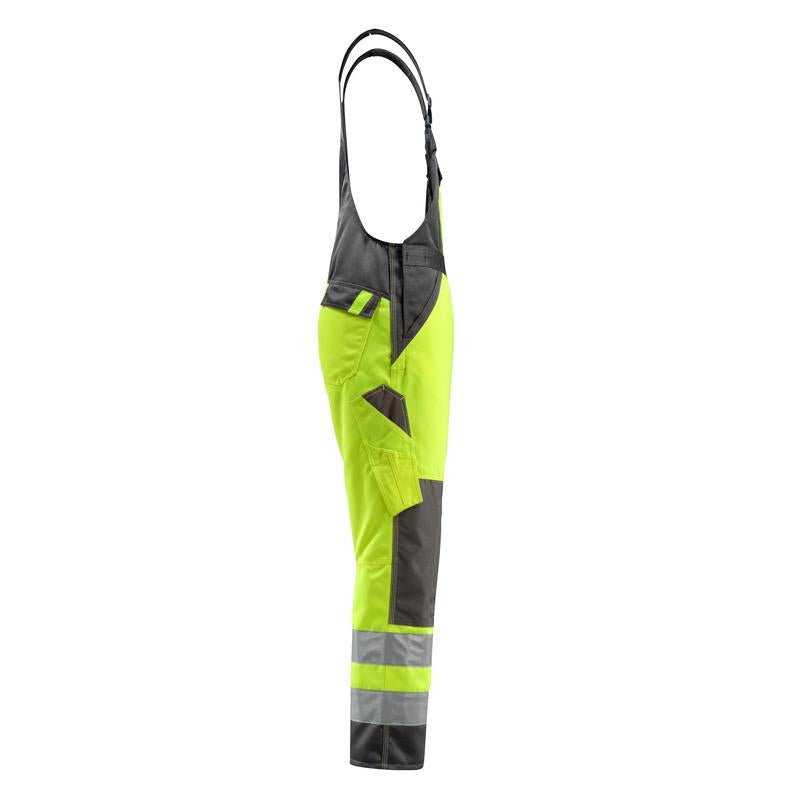 MASCOT® Gosford dungarees, hi-vis yellow/dark anthracite