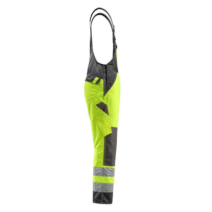 MASCOT® Gosford dungarees, hi-vis yellow/dark anthracite