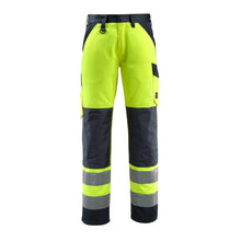 MASCOT® Maitland trousers, hi-vis yellow/black-blue