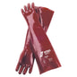 NITRAS PVC gloves, red, EN 388 cotton jersey | Pack (12 pairs)