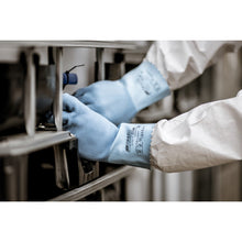 NITRAS BLUE POWER GRIP, chemical protection gloves, blue