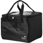 Black thermal bag 1 Black nylon 310x240x260 from Duni GmbH with zipper, two carrying handles, transparent lid and the "Duni" logo with two stars on the front. Package (1 piece).