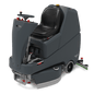 Numatic ride-on scrubber dryer TVL850/300T incl. charger and TenTec brushes red | Pack (1 piece)