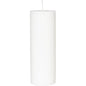 A single white pillar candle 70x200 mm made of stearin by Duni GmbH with 80 hours of burning time stands upright against a white background - a classic, environmentally friendly candle (1 piece per package).