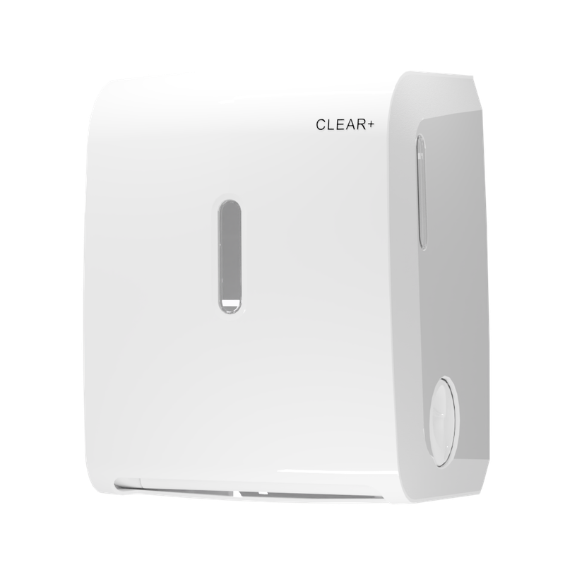 Clear+ Handtuchrollen-Spender weiß